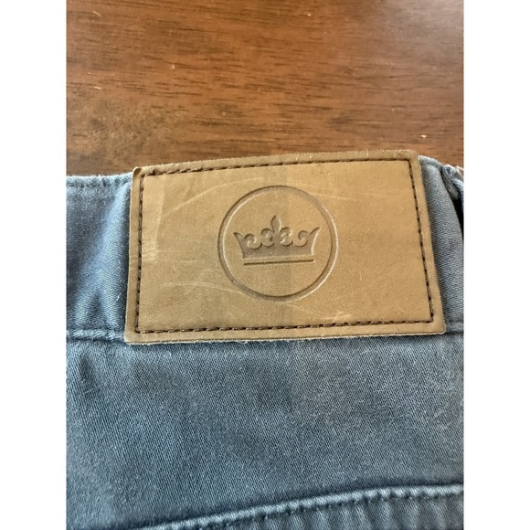 Peter Millar Pants Mens 36x32 Gray Straight Leg Stretch Denim 5 Pocket Casual - Picture 12 of 14